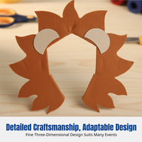 Animal Ear Headband, Non-Woven Fabric, Lion, Rabbit, Giraffe, Kids Role Play, Party Decoration