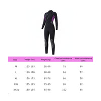 Women's 3mm Wetsuit Long-Lasting Thermal Diving Suit Protection for Surfing