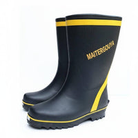 Easy On & Remove men's Wide Calf Rain Boots Breathable Lining Extra Wide Waterproof Work Boots Lightweight for Farmers, Workers, Outdoor