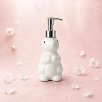 Bunny Soap Dispenser ABS and Resin Bunny Pump Bottle Compact for Sink