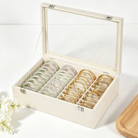Bracelet Organizer Box Dustproof Glass Lid Bracelet Box Sturdy Construction