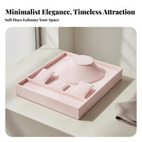 Soft Jewelry Display Tray Versatile Soft Jewelry Tray Set Band Earring Necklace Holder Scuff Protection for Display