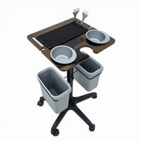 Salon Trolley Cart Cup Holders Rolling Salon Cart Side Bins for Hair Stylists