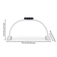 Half Moon Lamp Foldable Half Moon Light Beauty Lamp with Wireless Controller Control LED Manicure Table Light Curved