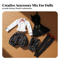 1/3 Doll Clothes Set Doll Apparel Fashionable Toy Accessory for Girls, Kids, Decoration