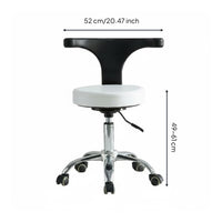 Salon Chair 360 Degree Rotation Rolling Swivel Chair 5 Caster Base Swivel Rolling Stool