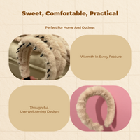 Non-Slip Plush Headband, Fuzzy, Easy Grip, Unisex