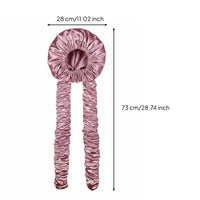 Heatless Wave Bonnet Overnight Styling Satin Sleep Bonnet Breakage Reduction
