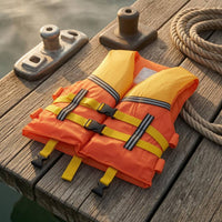 Children's Life Vest Orange and Yellow Child Reflective Vest Secure Fit