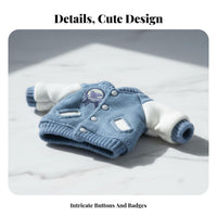 OB11 Doll Outfit Gift OB11 Doll Athletic Jacket Snap Button Closure Miniature Baseball Jacket for Display