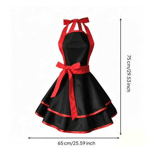 Waterproof Apron Charm Design Princess Apron Adjustable Strap Covering Garment for Women