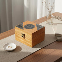 Wooden Jewelry Box Decorative Solid Wood Trinket Chest Easy to Open for Dressing Table, Vanity