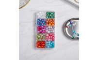 200 Pieces Crackle Glass Beads DIY Crafts Jewelry Making Beads Polished Final Craft Supplies for Beading Projects