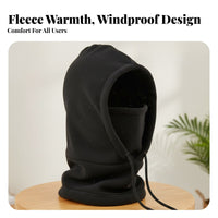 Balaclava Warm Fleece Balaclava Windproof Fleece Hood Full Coverage Winter Ski Face Covering Multi-Functional for Cyclists