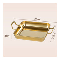 Square Serving Platter Long-Lasting Square Serving Tray Rust-Resistant