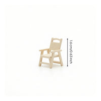Dollhouse Armchair Adult Collectible Yellow Miniature Armchair