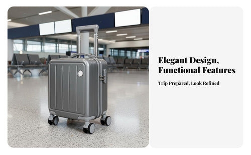 Airline Approved Multifunctional Trolley Case Lightweight Carry-on Luggage Combination Lock Rolling Suitcase Adjustable Handle for Travelers, Business Professionals, Students, Short Trip Trips, Vacations, Airports, Overnight Stays