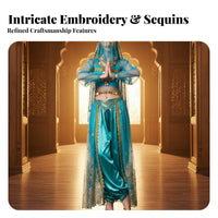 Indian Cinema-Inspired Dance Outfit Sparkling Feature S Indian Princess Costume