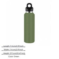 Hinged-Lid Water Bottle Hot or Cold Stainless Steel Water Bottle