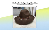Kids Adjustable Wool Cowboy Hat, Wide Brim, Western
