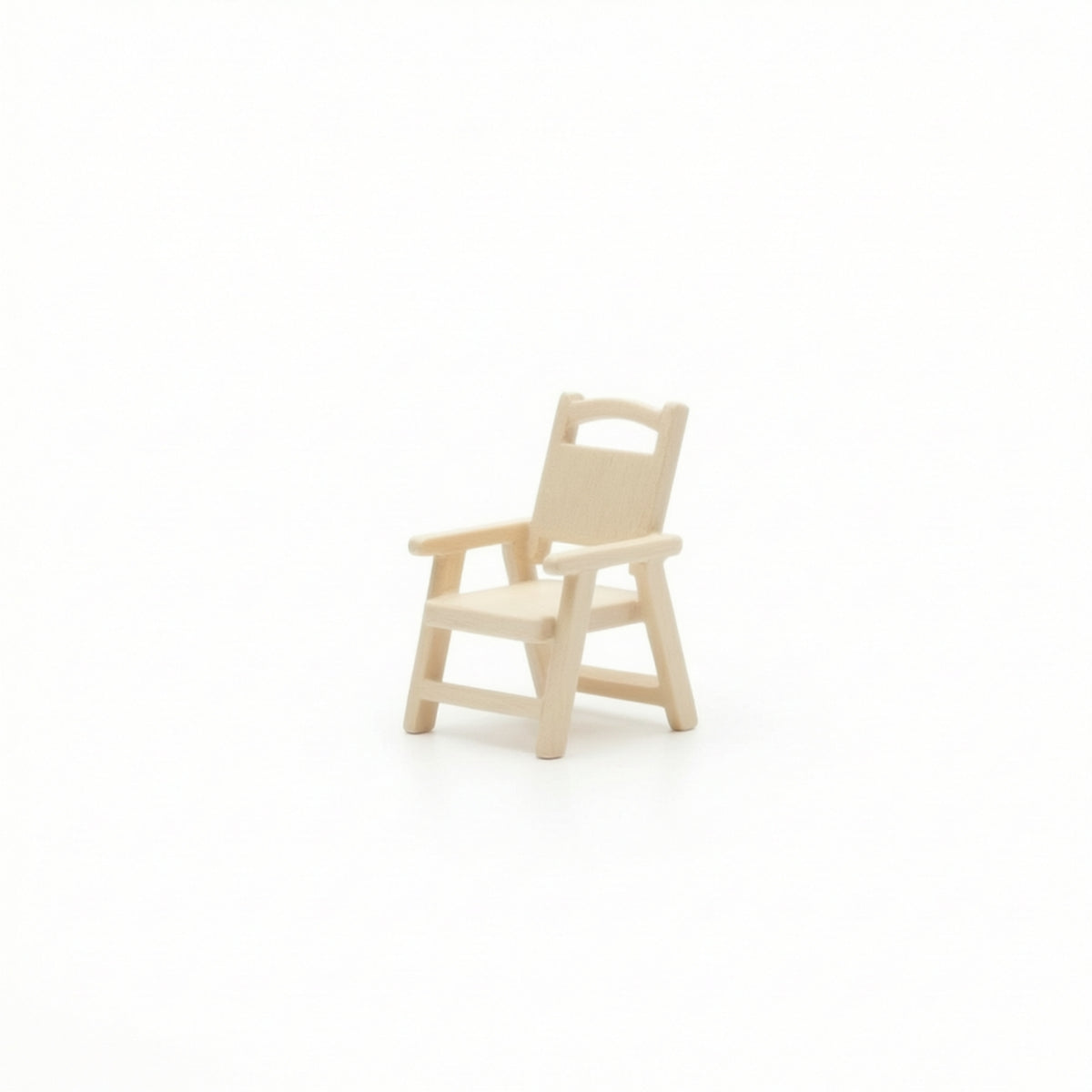 Dollhouse Armchair Adult Collectible Yellow Miniature Armchair
