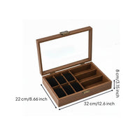 Wooden Watch Box Removable Pillows Watch Collection Box Soft Pillow Slots