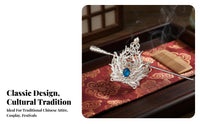 Ancient Chinese Hair Crown Gender-Neutral Design Traditional Chinese Attire Hair Accessory Traditional Asian Hairpin Intricate
