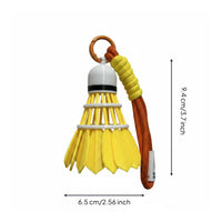 Colorful Shuttlecock Bag Accessory Snowflake Pattern for Backpack