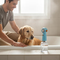 Pet Shampoo Foamer 1-Button Operation Dog Bath Foam for Grooming Salon