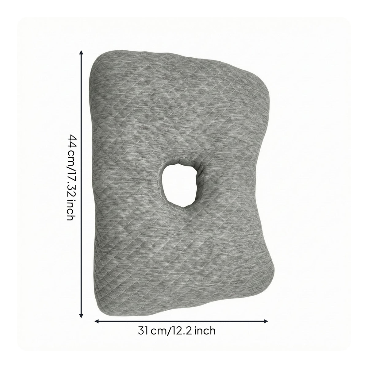 Side Sleeper Ear Canal Pillow Polyester Ear Canal-Hole Pillow Lightweight