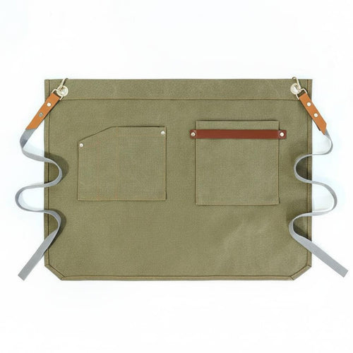 Short Waist Apron with Pockets Long-Lasting Server Apron with Pockets