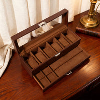 Watch Jewelry Box PU Leather Storage Container Soft Inner Lining