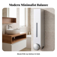 Space Saving Single-Cup Bathroom Accessory No Soap Dispenser for Shower