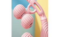 Circular-Shaped Leg Massager Anti-Slip Handle Leg Clamp Roller for Home