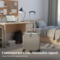 18-Inch Carry-on Case Organized Interior Hardshell Carry-on for Students