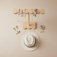 Wooden Headband Stand Multi-Purpose Wooden Bracelet Display Stand Space-Saving