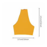 Backless Halter Top Simple to Wear and Removable High Neck Crop Top Photo