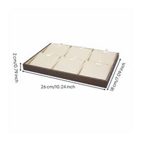 Jewelry Display Set Professional Presentation Earring Stand Clean Beige Design