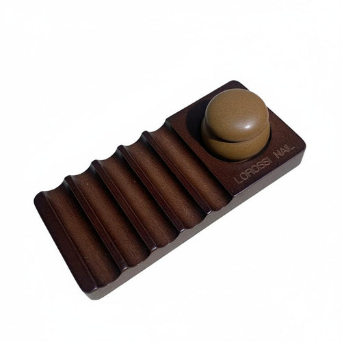 Nail Art Brush Holder with Wash Cup Polished Edges for Beauty Studio