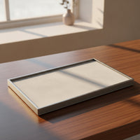 Jewelry Display Tray Soft-Textured Accessory Organizer Tray Rectangular Minimalist for Collectors, Vanity, Dresser