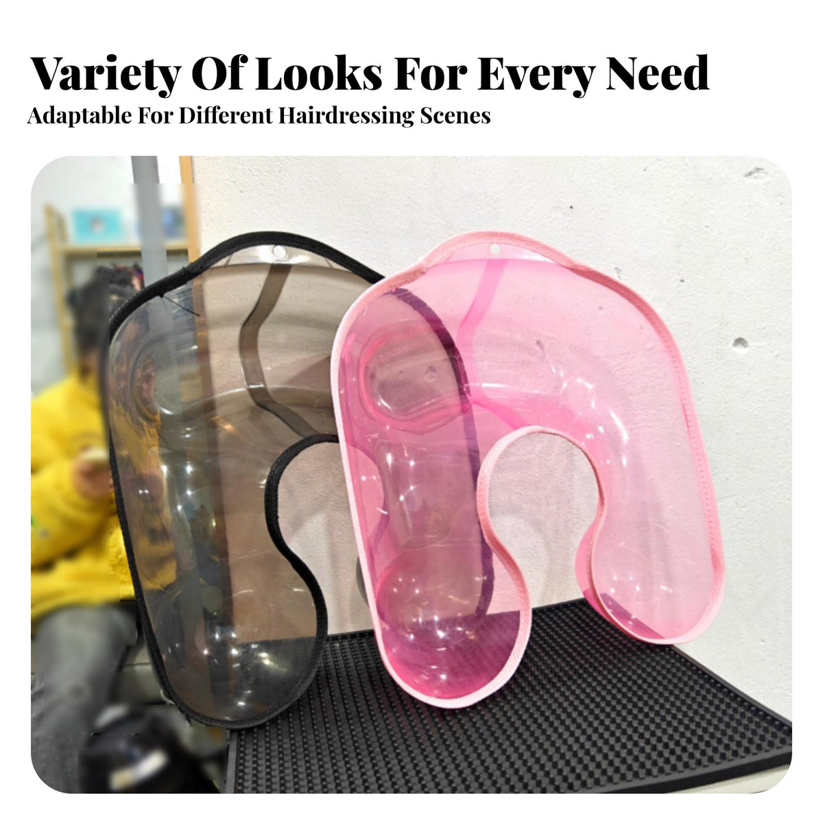 Prevents Spills Hair Perm Neck Tray Thickened Design Shoulder Water Collect Ing Basin Soft Textile Border for Barbers, Clients