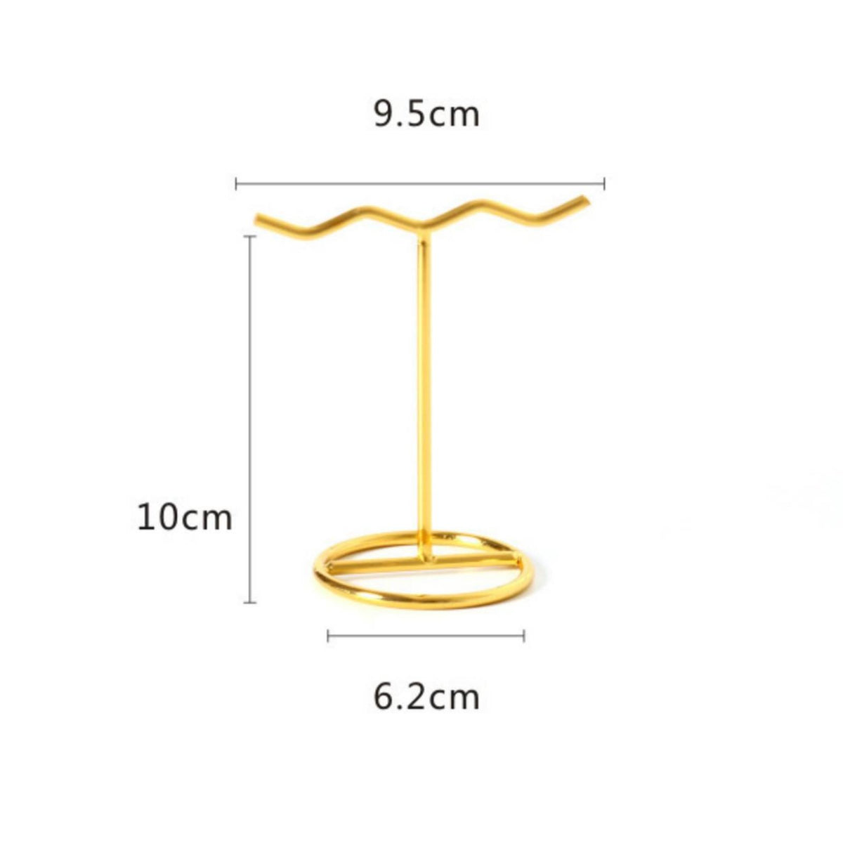 T Shaped Jewelry Stand Multifunctional Storage Metal Earring Holder Elegant Style Countertop Jewelry Tree for Retailers, Boutique, Dresser