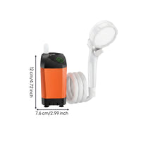 Self-Priming Shower Pump Temperature USB Rechargeable Shower Kit