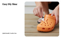 Food-Themed Shoe Fastener Glossy Finish Clog Decoration Easy to Use for Teens