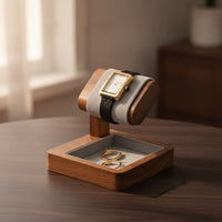 Watch Display Stand with Space-Saving Tray Watch Display Rack for Collectors, Retailers, Dresser, Nightstand, Showcase