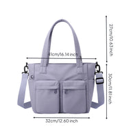 Multi-Pocket Commuter Bag Water Resistant Women's Accessory Versatile for Moms