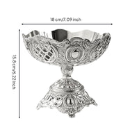 Pedestal Serving Bowl Elegant Fruit Bowl with Pedestal Vintage-Vintage-Look Dessert Stand Table Display