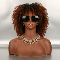 Mannequin Head with Shoulders Shoulder Design Hairpiece Mannequin Head Stable Base Hairpiece Stand Bust for Photo Shoots