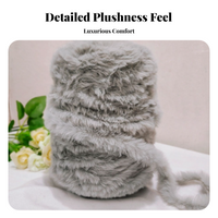 Faux Mink Yarn for DIY Knitting, Decor, Gift Craft