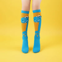 Kids' Dinosaur Knee High Knit Material Resistant Cartoon Dinosaur Tube Socks Breathable for Children, Little Ones